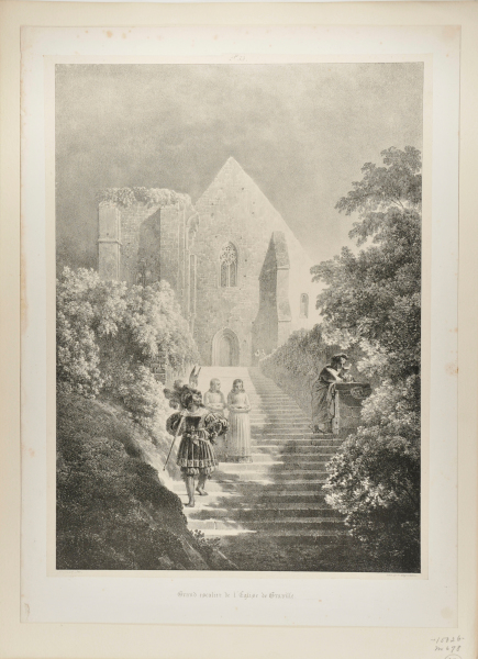 GRAND ESCALIER DE L'EGLISE DE GRAVILLE