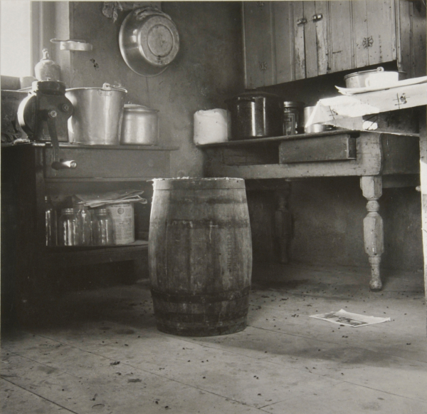 CORNER OF ROBERTS' ONE-ROOM BASEMENT DUGOUT, MALHEUR COUNTY, OREGON
