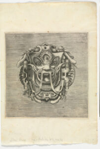 Plate from the series “Libro di variate mascare quale servono a pittori, scultori, et ahvomini ingeniosi”