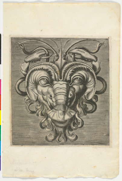 Plate from the series “Libro di variate mascare quale servono a pittori, scultori, et ahvomini ingeniosi”