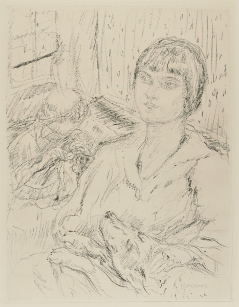 Portrait of a Young Girl with a Dog - Image 2