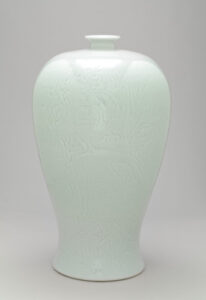 Vase with Carved Design of Boys in a Bamboo Grove