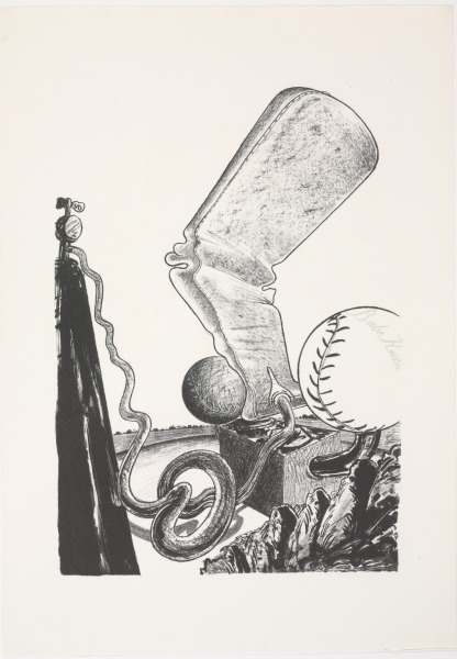 From the portfolio “The New Architectural Monuments of Baltimore City: Acrostical Structures by Jonathan Williams; Visionary Prints by John Sparks”