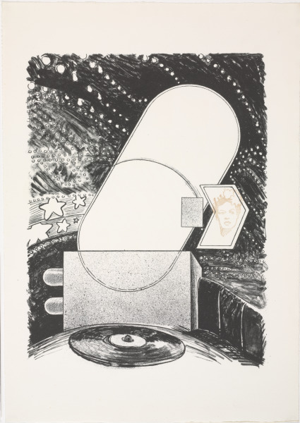 From the portfolio “The New Architectural Monuments of Baltimore City: Acrostical Structures by Jonathan Williams; Visionary Prints by John Sparks”