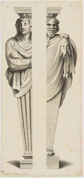 Plate 12 from the series “Diverses figures hiéroglyphiques peintes par Raphael d’Urbin dans une des salles du Vatican à Rome”