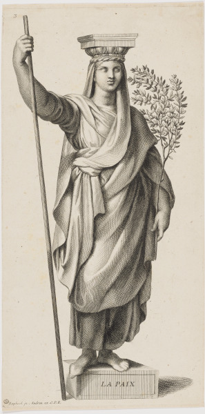 Plate 3 from the series “Diverses figures hiéroglyphiques peintes par Raphael d’Urbin dans une des salles du Vatican à Rome”