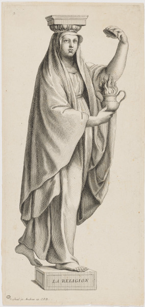 Plate 2 from the series “Diverses figures hiéroglyphiques peintes par Raphael d’Urbin dans une des salles du Vatican à Rome”