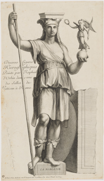 Plate 1/Title Plate from the series “Diverses figures hiéroglyphiques peintes par Raphael d’Urbin dans une des salles du Vatican à Rome”