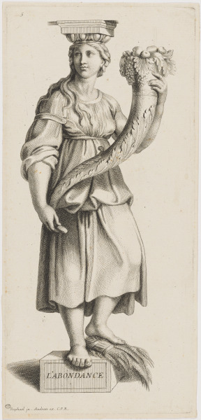 Plate 5 from the series “Diverses figures hiéroglyphiques peintes par Raphael d’Urbin dans une des salles du Vatican à Rome”