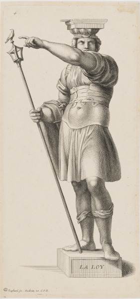 Plate 4 from the series “Diverses figures hiéroglyphiques peintes par Raphael d’Urbin dans une des salles du Vatican à Rome”