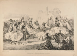 Danse de Pallikares devant Athènes