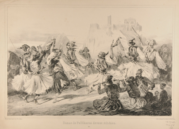 Danse de Pallikares devant Athènes