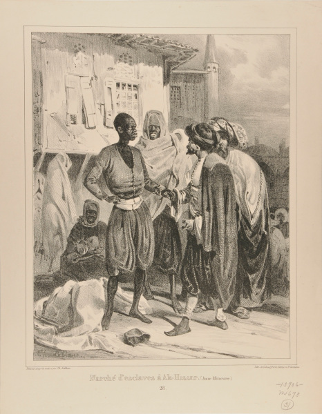 Marché d’esclaves à Ak-Hissar. (Asie Mineure.)