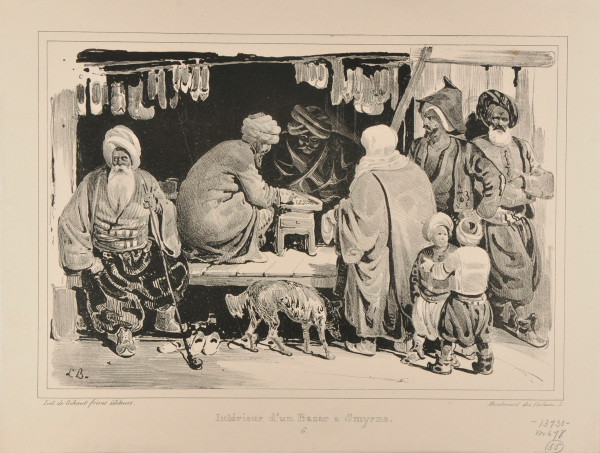 INTÉRIEUR D'UN BAZAR A SMYRNE