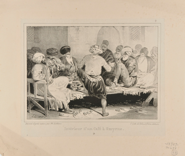 INTÉRIEUR D'UN CAFÉ À SMYRNE