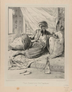 Turc fesant son kief (Asie Mineure)