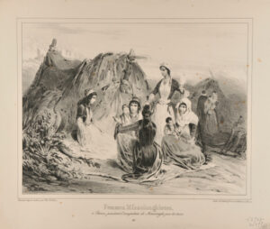 Femmes Missolonghiotes, à Patras, pendant l’occupation de Missolonghi par les turcs