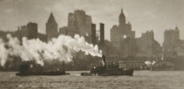 Tug and New York Skyline