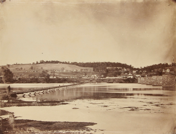 Pontoon Bridge at Berlin on the Potoman from the Virginia Shore, November 1862. No. 25 from Gardner’s Photographic Sketch Book of the War - Image 3