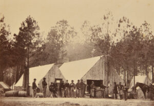Commissary Department Headquarters Army of the Potomac, February 1864. No. 61 from Gardner’s Photographic Sketch Book of the War