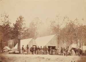 Commissary Department Headquarters Army of the Potomac, February 1864. No. 61 from Gardner’s Photographic Sketch Book of the War