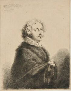 Half Length of Man, to Right, Wearing Ruff and Fur Trimmed Cloak
