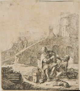 The Beggar Eating Grapes