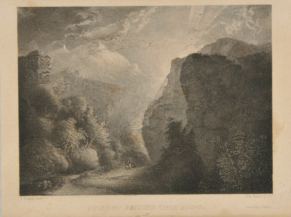 SUNSET AMONG THE ALPS