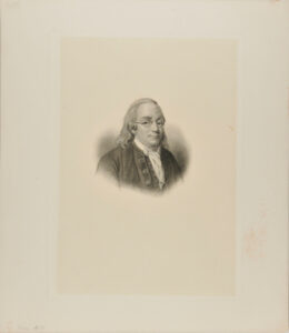 Bust, Three-Quarters to Right, of Man with Long, Flowing Hair, Wearing Spectacles