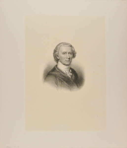 Bust, Three-Quarters to Right, of Man with High Stock Collar and Fur-Trimmed Coat