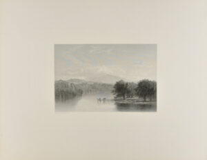 River Landscape with Mountains