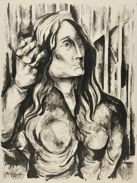 Woman Running Her Fingers Through Her Hair - Image 2