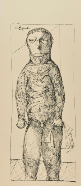 Nude Tattooed Man - Image 2