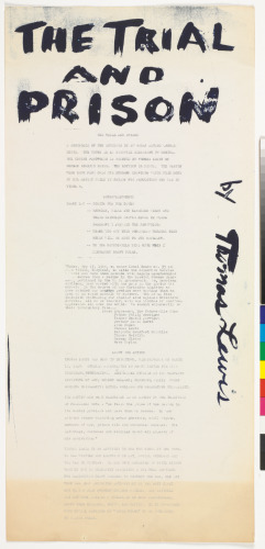 Cover for the portfolio “The Trial and Prison” - Image 2