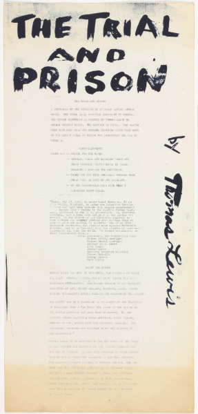 Cover for the portfolio “The Trial and Prison” - Image 3