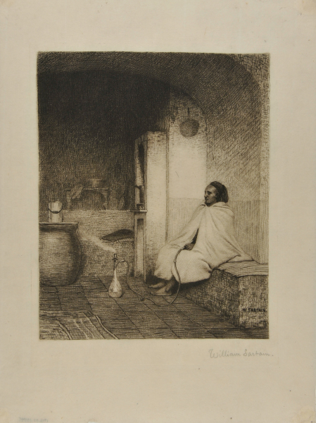 ARAB SMOKING HIS HOOKAH