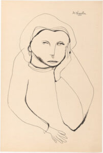 Woman Holding Up Her Head