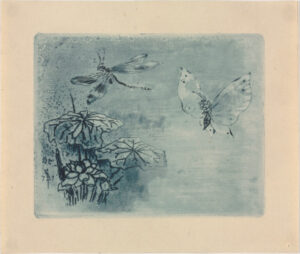 Bookplate: Butterfly and Dragonfly