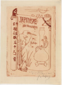 Title plate from the series “Japonisme: dix eaux-fortes”