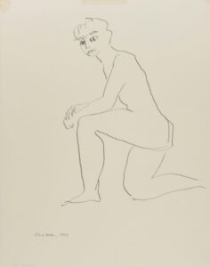 Nude Resting on One Knee