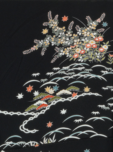 Western Woman’s Short Sleeved Black Kimono - Image 10