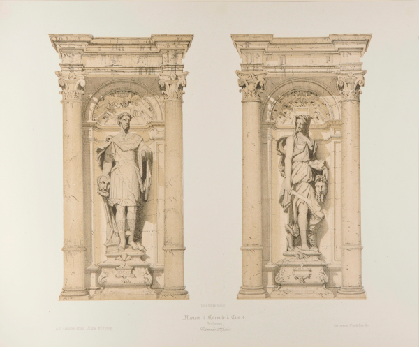 Manoir d’Escoville à Caen,4, Sculptures