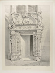 Porte d’escalier à Valence, Dauphiné