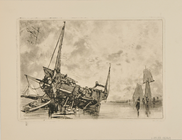 BEACHED FISHING BOAT