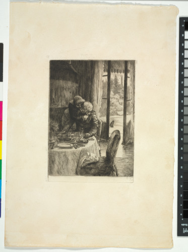 RENÉE MAUPERIN: RENÉE HUGGING HER FATHER AS SHE COMES IN TO BREAKFAST