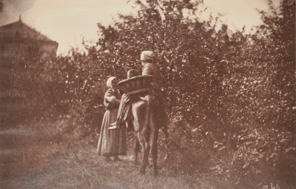 Two Peasant Women, One Riding Donkey - Image 2