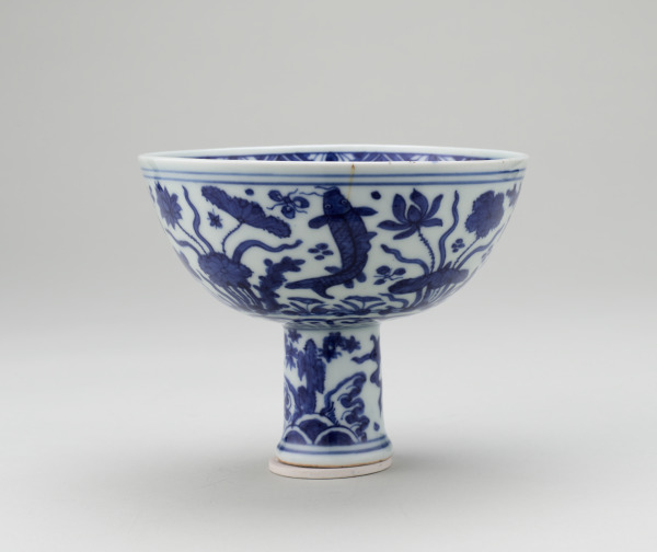 Stem Cup with Symbolic Aquatic Motif