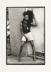 RuPaul outside his apartment building, from the “Bad Ass” photo shoot, Atlanta, 1986