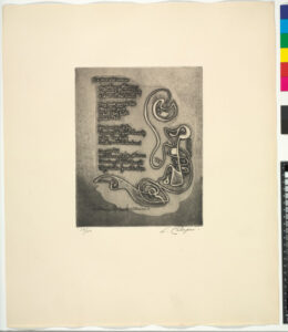 From the portfolio “21 Etchings and Poems”