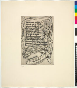 From the portfolio “21 Etchings and Poems”
